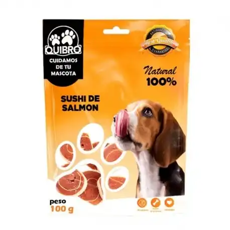 Quibro Sushi de Salmón Snack Natural para Perros, 1 x 100 gr - QuibroPets - Comparador de precios