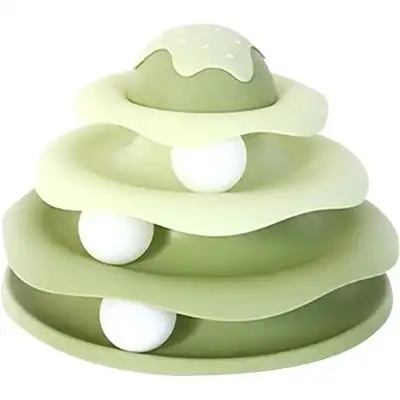 UAMLY  con pista para gatos de 3 niveles - Verde - Uamly - Comparador de precios