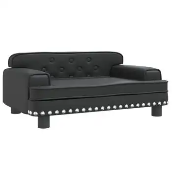 Cama Para Perros De Cuero Sintético Negra 70x45x30 Cm Vidaxl - VIDAXL - Comparador de precios