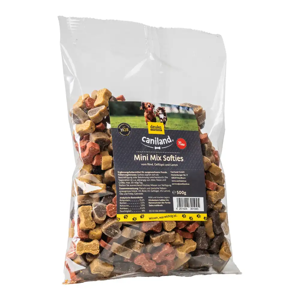 Caniland Mini Mix Softies snacks para perros - 2 x 500 g