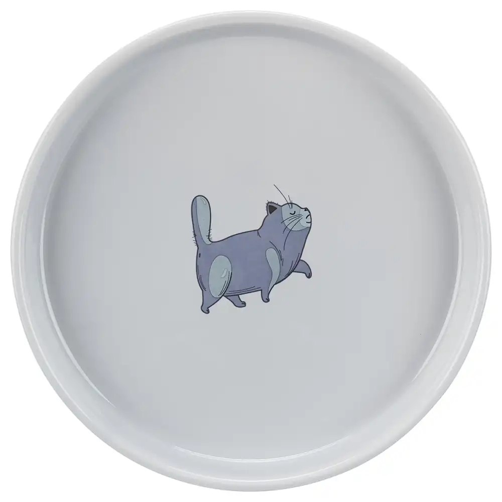 Comedero plano y ancho de cerámica Trixie para gatos - 600 ml, 23 cm de diámetro - Trixie - Comparador de precios