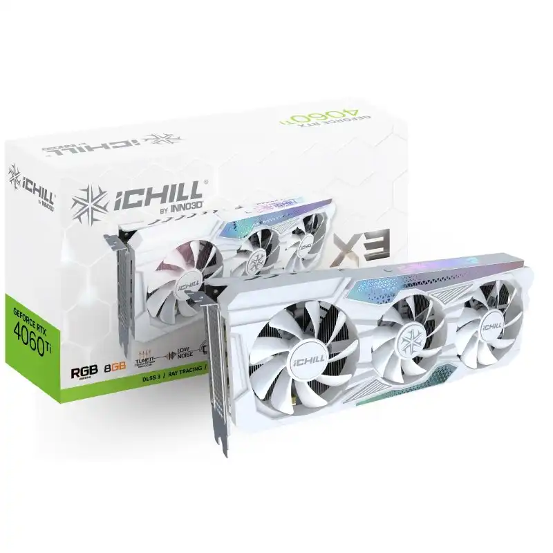 Inno3D iCHILL X3 WHITE Edition GeForce RTX 4060 Ti 8GB GDDR6 DLSS3