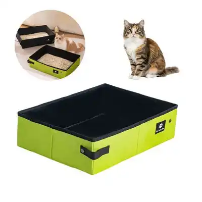 IntiMeg Arenero plegable para gatos - Verde - IntiMeg - Comparador de precios