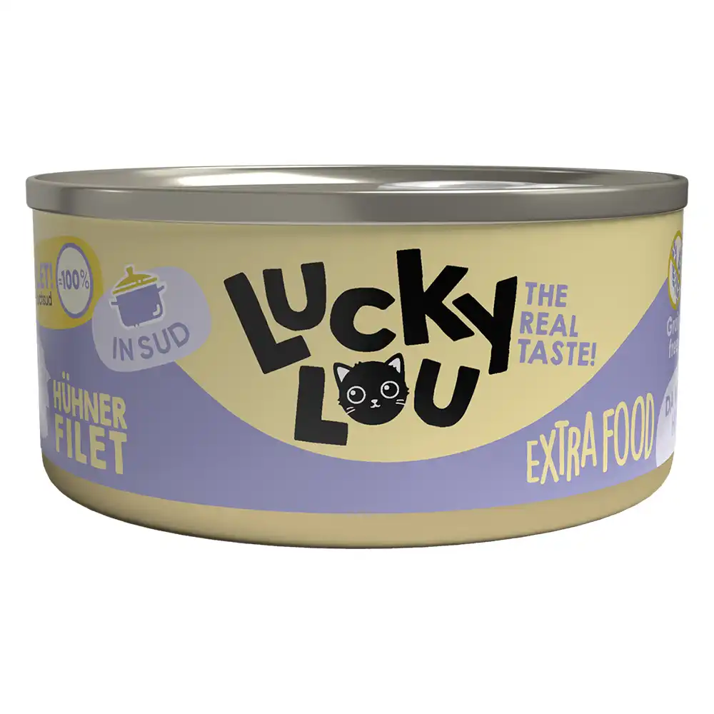 Lucky Lou Filete Extrafood en Caldo 18 x 70 g - Filete de pollo