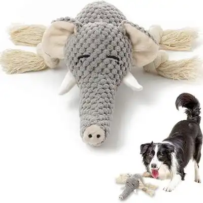 MCBOSON Peluche de elefante con sonido para cachorros y perros medianos - 1 artículo - Mcboson - Comparador de precios