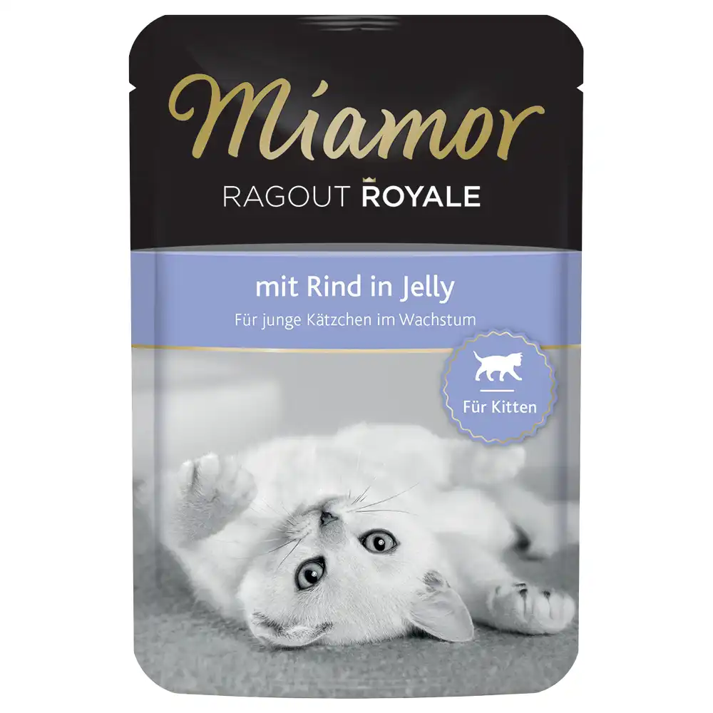Miamor Ragú Royal Kitten en gelatina 22 x 100 g - Vacuno - Miamor - Comparador de precios