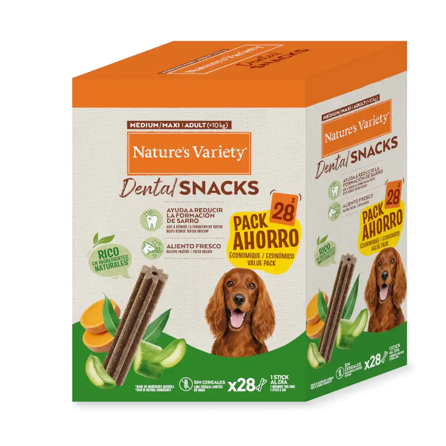 Nature's Variety Medium/Maxi Adult Dental Snacks para perros - 28 barritas - Natures Variety - Comparador de precios