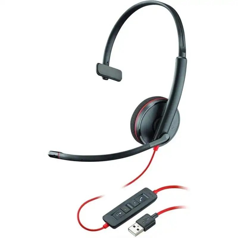Poly Blackwire 3210 Auricular con Micrófono USB Negro