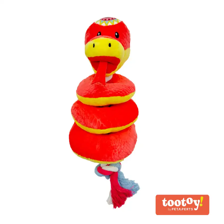 Tootoy! Comfort Ring Snake Cuddler peluche con cuerda para perros - Tootoy! - Comparador de precios