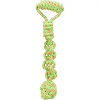 Trixie Cuerda Juego Con Pelota Tejida 38cm - Pack De 3 Unidades