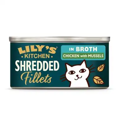 Lily's Kitchen Shredded Fillets para gatos 24 x 70 g - Pollo y mejillones - Lilys Kitchen - Comparador de precios