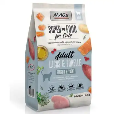 MAC's Superfood for Cats Adult con Salmón y Trucha - 1,5 kg - MACs - Comparador de precios