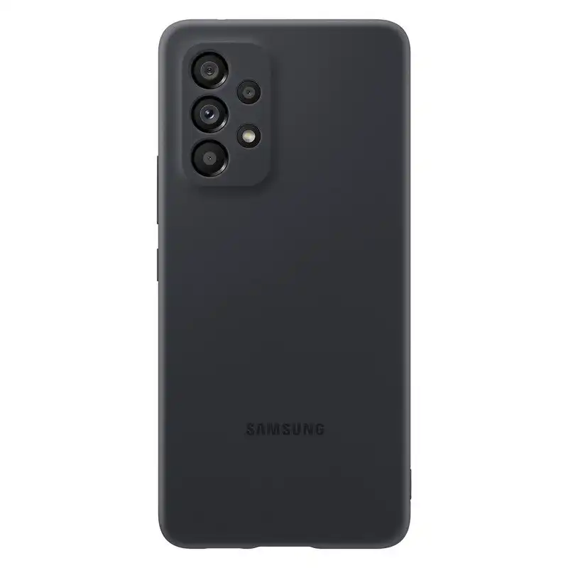 Samsung Silicone Cover Funda de Silicona Negra para Galaxy A53 5G