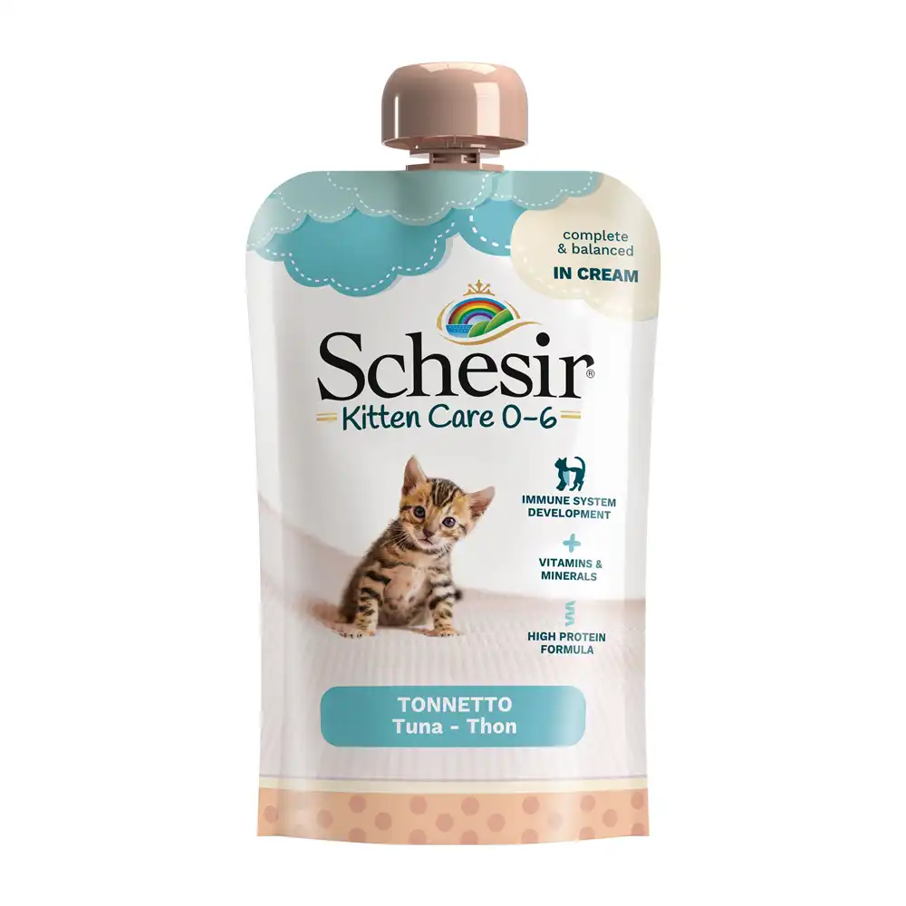 Schesir Kitten en Crema 10 x 150 g - Atún