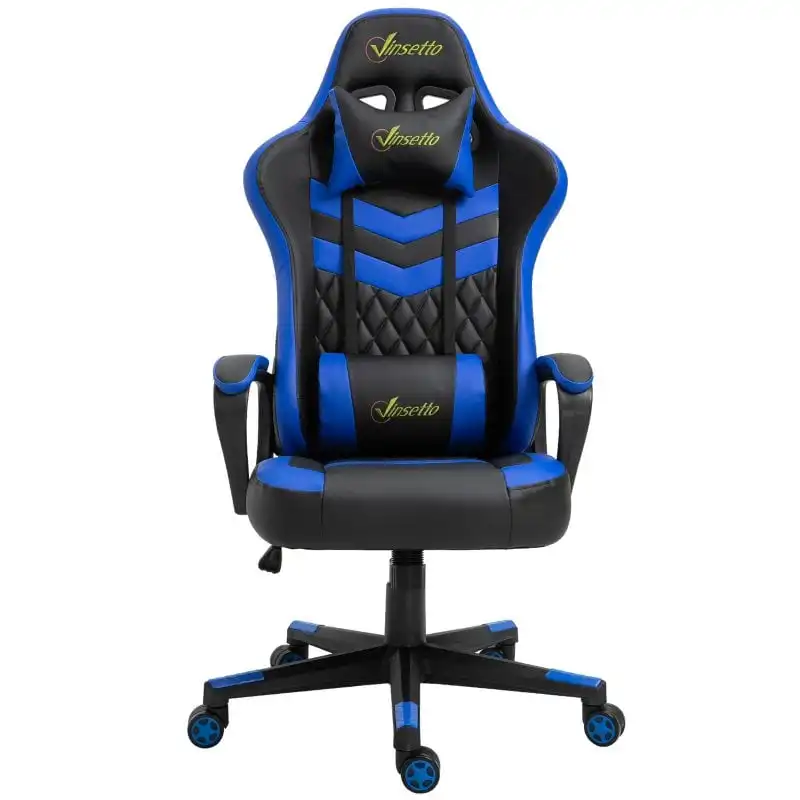 Vinsetto Gaming Silla Reclinable Altura Ajustable Reposacabezas 61x70x121-129cm