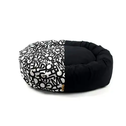 Cuna Donut Abecedario para perros color Negro - Thepetlover - Comparador de precios