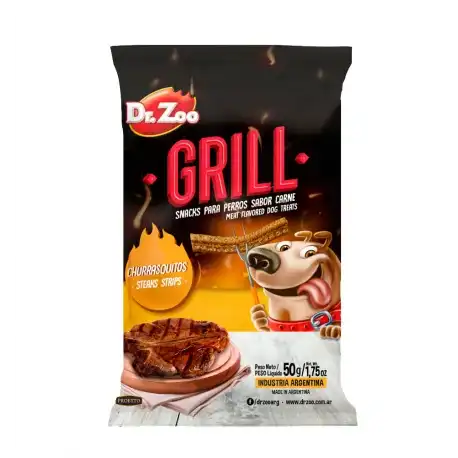 Dr.Zoo Gill Snack para Perros Churrasquitos, 1 x 50 gr - Dr. Zoo - Comparador de precios