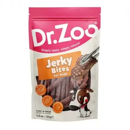 Dr.Zoo Jerky Bites Snack para Perros con Cecina, 1 x 130 gr - Dr. Zoo - Comparador de precios