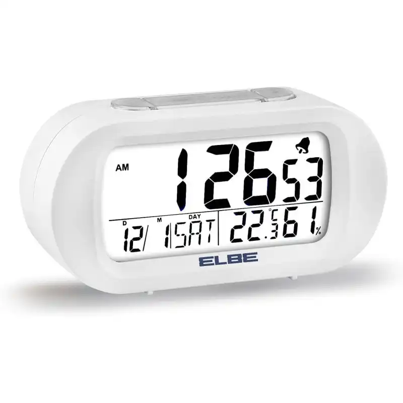 Elbe RD-009-B Reloj Despertador Blanco