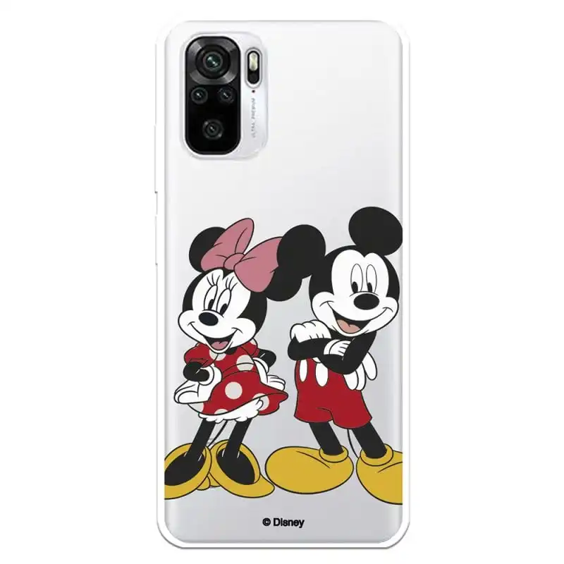 Funda Oficial de Disney Mickey y Minnie Posando Clásicos Disney para Xiaomi Redmi Note 10