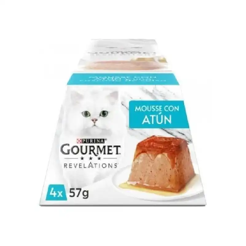 Gourmet Revelations Mousse Atun Comida Humeda Para Gato 24x57g 24 Unidades. - Gourmet - Comparador de precios