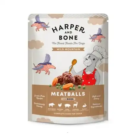 Harper&Bone Meatballs Wild Mountain Comida Húmeda para Perros, 1 x 300 gr - Harper & Bone - Comparador de precios
