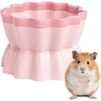 HausPets pequeño cuenco de cerámica rosa con forma de caramelo para hámster - Color: rosa - HausPets - Comparador de precios