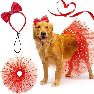 IntiMeg Disfraz para perro: pendientes y vestido peludo - Una pieza - IntiMeg - Comparador de precios