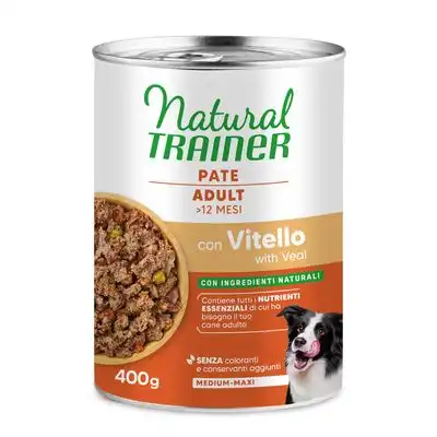 Natural Trainer Paté Medium & Maxi Adult - 400 g carne de ternera - Natural Trainer - Comparador de precios