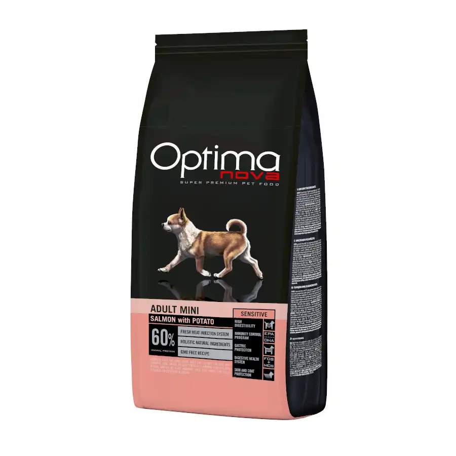 Optimanova Optima Nova Adult Mini Salmón pienso para perros - 2 kg - Optimanova - Comparador de precios
