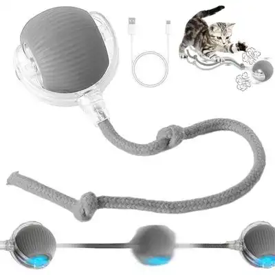Pawffee Pelota interactiva recargable gatos, eléctrica automática, gris - 1 pieza - Pawffee - Comparador de precios