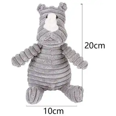 Pawffee Peluche de rinoceronte para perros pequeños - 10×20cm - Pawffee - Comparador de precios