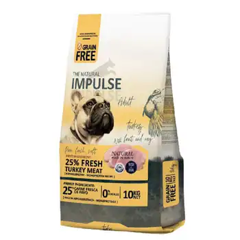 Pienso Para Perro The Natural Impulse Dog Adult Pavo Grain Free 10kg.