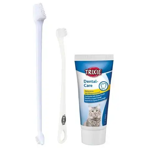 Set de higiene dental para gatos olor Neutro - Trixie - Comparador de precios