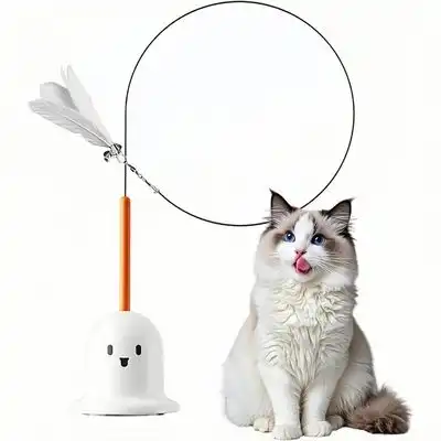 ZooVenture Caña de pescar señuelo para gatos - Blanco - Zooventure - Comparador de precios