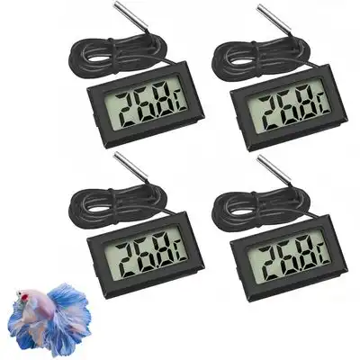 ZooVenture Termómetro impermeable para acuario de 4 piezas con sonda - 4 piezas - Zooventure - Comparador de precios