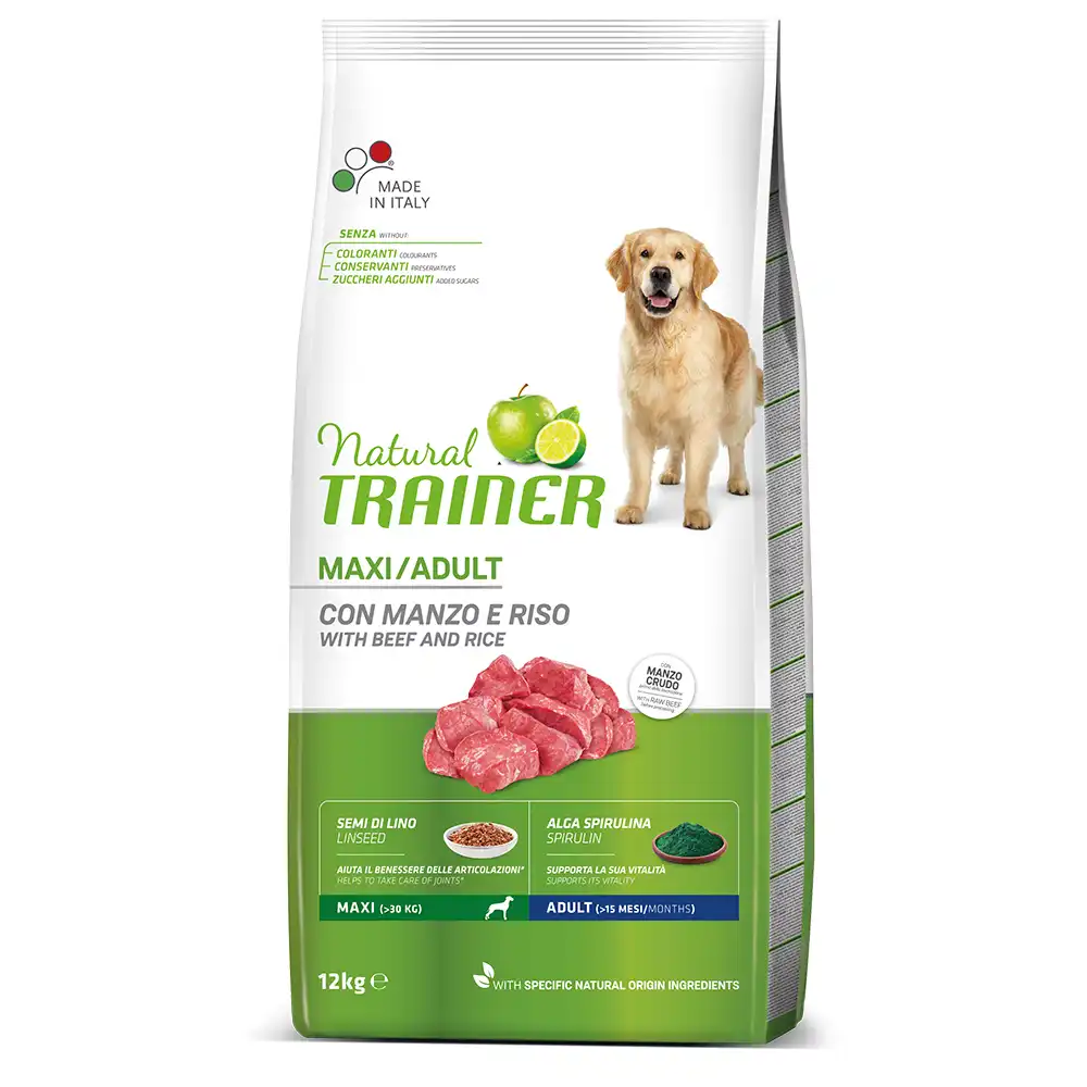 Trainer Natural Maxi Adult Ternera 12 Kg.