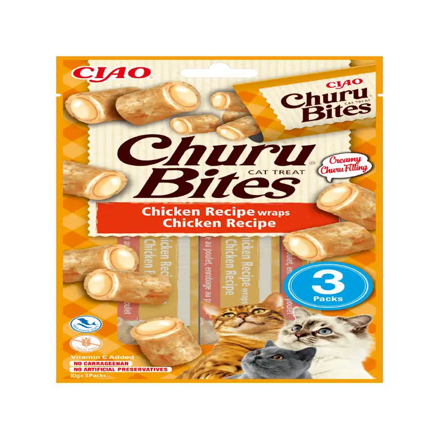 Churu Bocaditos Bites de Pollo para gatos – Multipack 12 - Churu - Comparador de precios