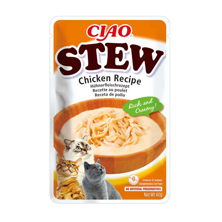 Churu Stew Estofado de Pollo para gatos 40 g - Churu - Comparador de precios