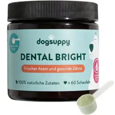Dental Bright 100% Natural Polvo Dental 3 en 1 para un Aliento Fresco - 60 cacitos - DogSuppy - Comparador de precios