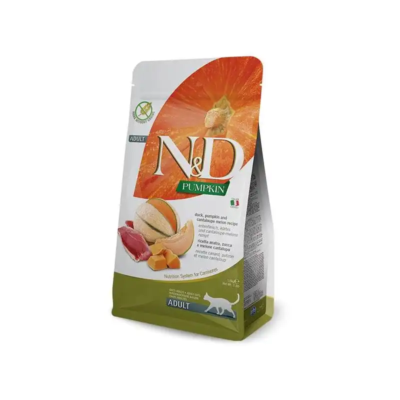 Farmina ND Cat Pumpkin Grain free Pato pienso para gatos, Peso 5 Kg - Farmina - Comparador de precios