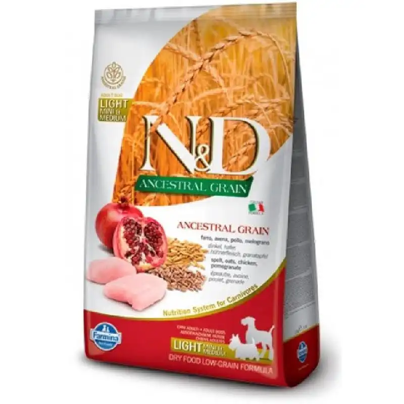 Farmina ND Dog Ancestral Grain light Mini pienso para perros, Peso 2,5 Kg. - Farmina - Comparador de precios