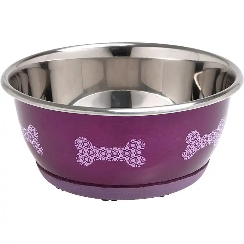 Flamingo Comedero Inoxidable Selecta Rosa Para Perro 16 cm