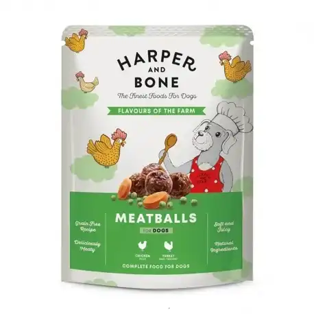 Harper&Bone Meatballs Flavours Farm Comida Húmeda para Perros, 1 x 300 gr - Harper & Bone - Comparador de precios
