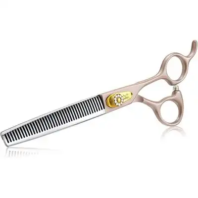 HausPets Tijeras de entresacar perros, 40 dientes, acero 440C, 7" oro rosa - Artículo 1 - HausPets - Comparador de precios