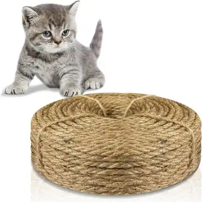 IntiMeg Cuerda de sisal para rascador de gatos, 4 mm x 50 m - Una pieza - IntiMeg - Comparador de precios
