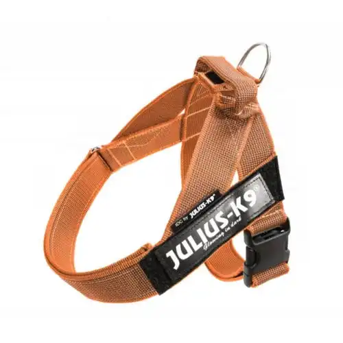 Julius K9 IDC Arnés Nylon Naranja para perros