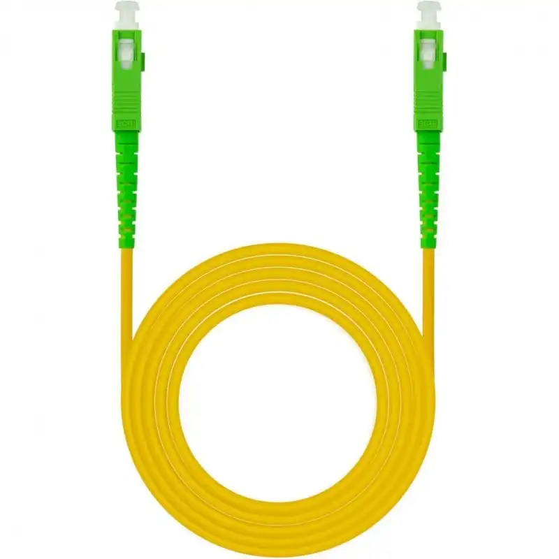 Nanocable Cable de Fibra Óptica SC/APC Monomodo G657A2 5m Amarillo