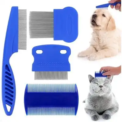 Pawffee 4 peines antipulgas desenredantes para perros y gatos, aseo - 1 pieza - Pawffee - Comparador de precios