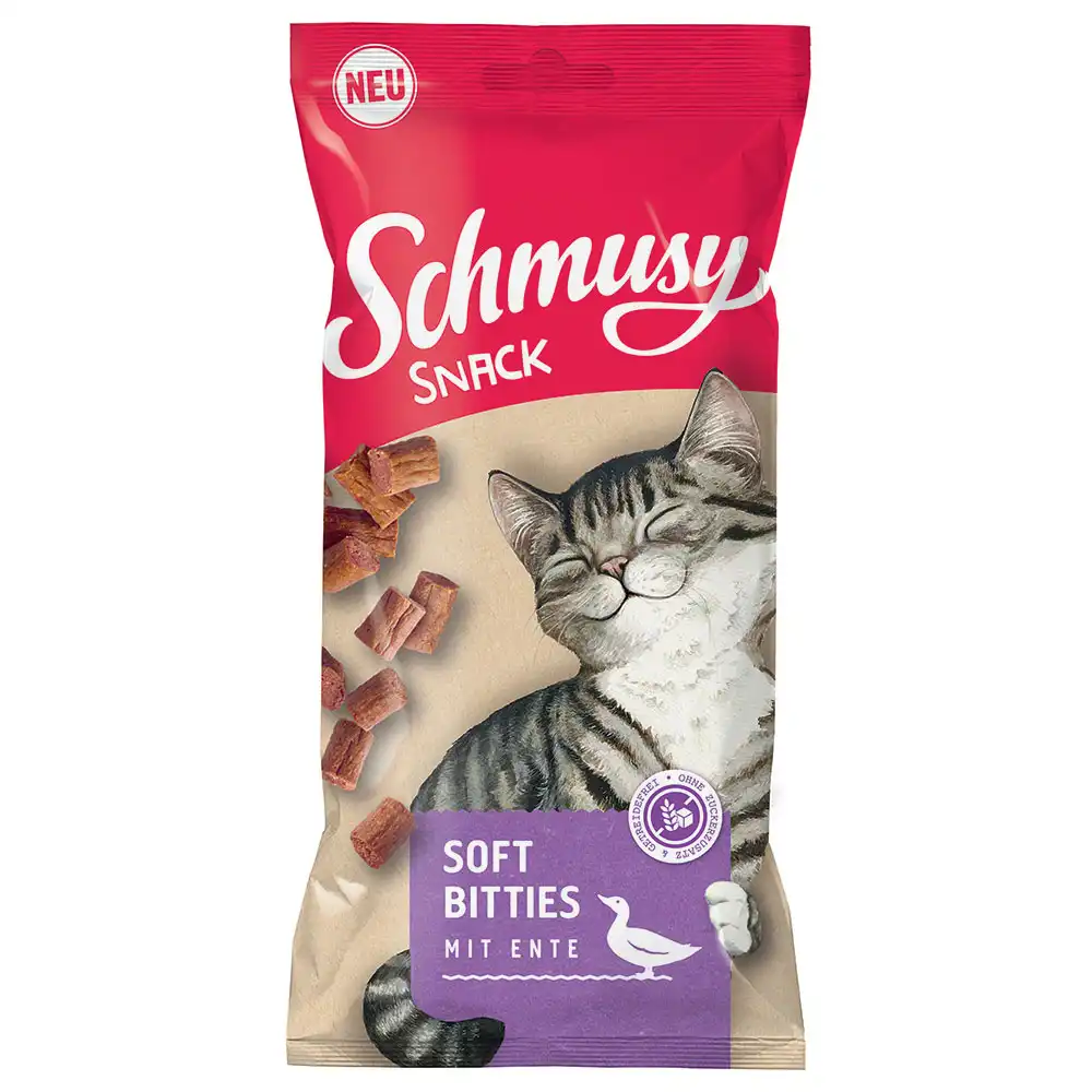 Schmusy Snack Soft Bitties snack para gatos - Pato (60 g)